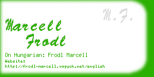 marcell frodl business card